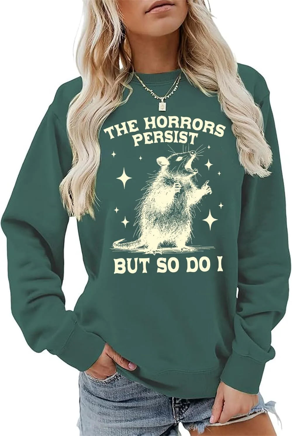 Толстовка The Horrors Persist But So Do I Unisex
Толстовка The Horrors Persist But So Do I Unisex