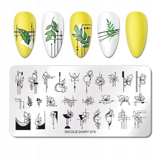 Пластина для штампа для ногтей LEAVES, Frezarkowo
Пластина для штампа для ногтей LEAVES, Frezarkowo