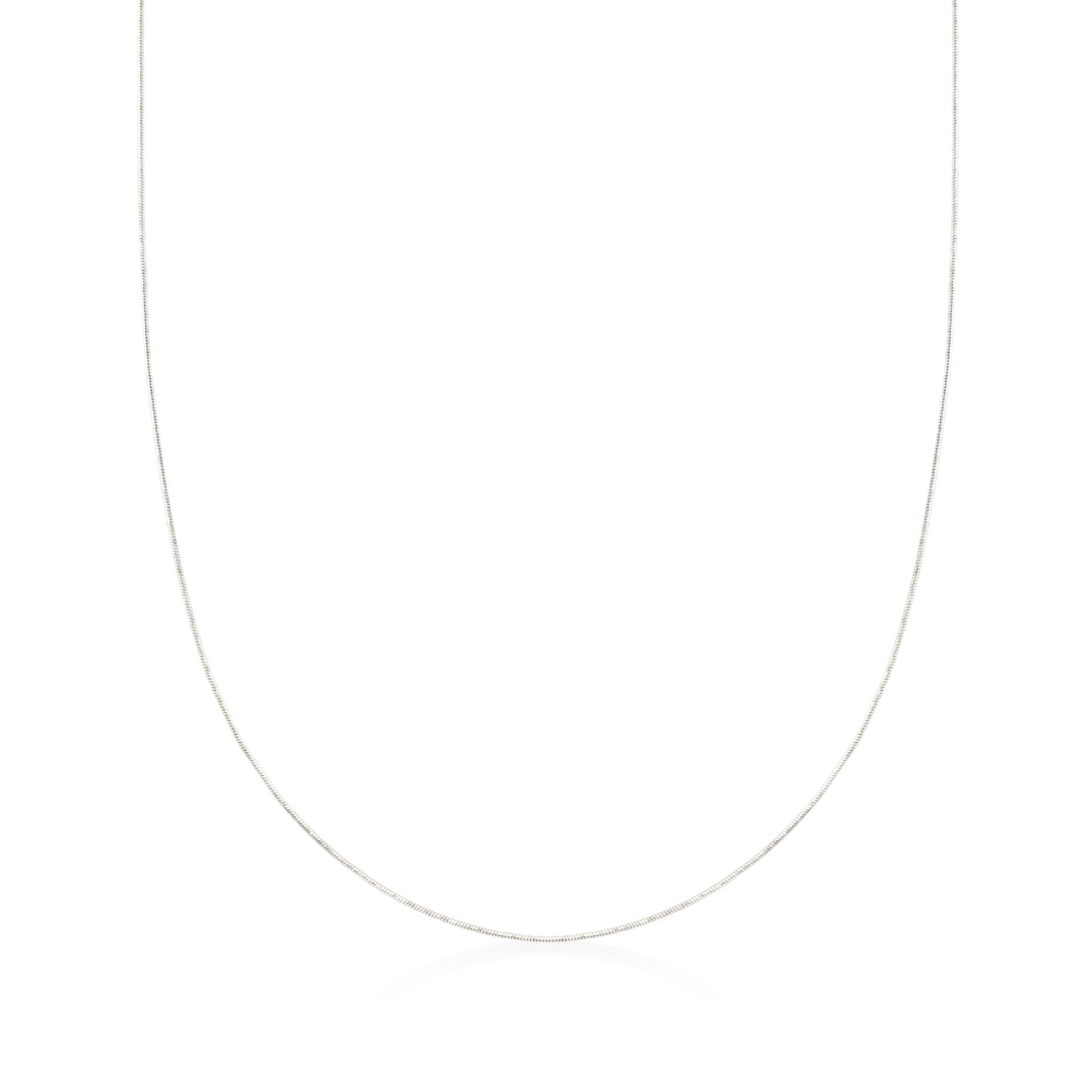 Ожерелье-змейка Ross-Simons из белого золота 14 карат толщиной 0,8 мм с регулируемой длиной Ross-Simons, белый
Ожерелье-змейка Ross-Simons из белого золота 14 карат толщиной 0,8 мм с регулируемой длиной Ross-Simons, белый