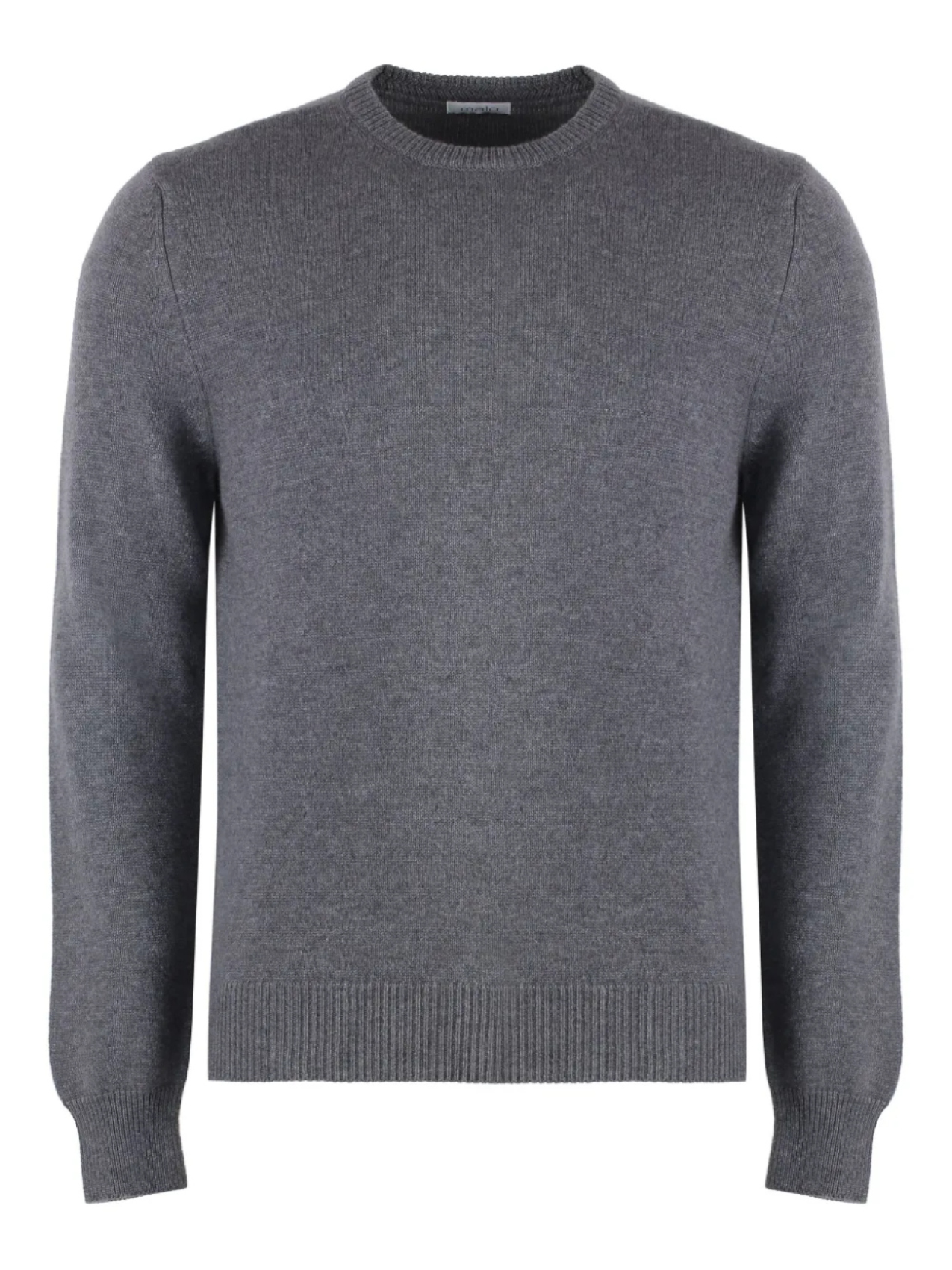 Кашемировый свитер с круглым вырезом Malo, серый 
Кашемировый свитер с круглым вырезом Malo, серый