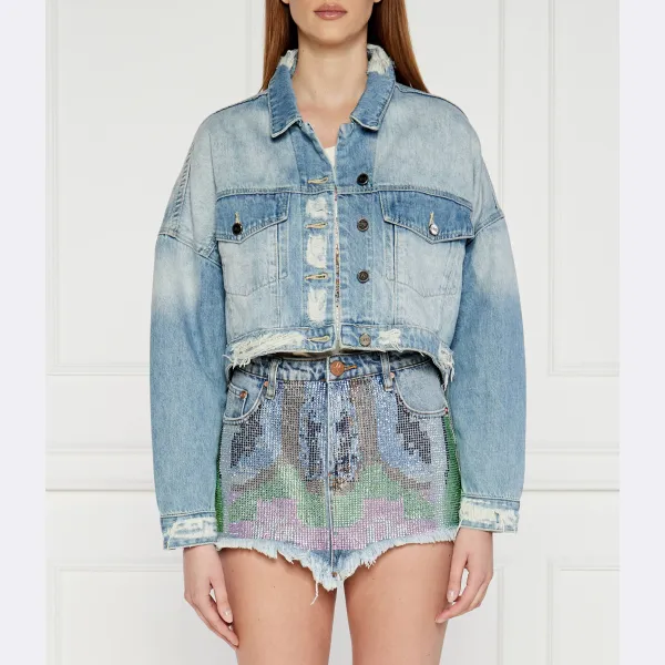 Укороченная джинсовая куртка Eagle One Teaspoon, синий
Укороченная джинсовая куртка Eagle One Teaspoon, синий