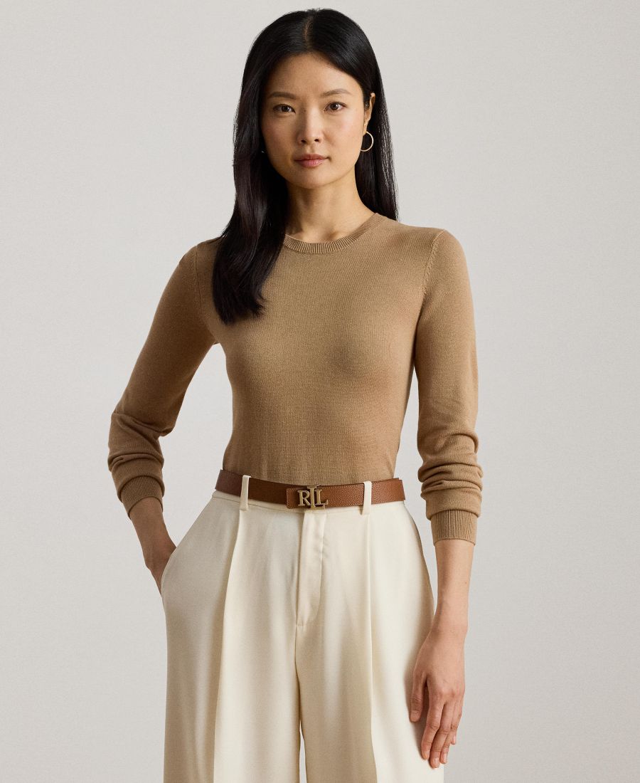 Женский свитер из смесовой хлопковой ткани, размеры P/XS-XXL Lauren Ralph Lauren, Classic Camel
Женский свитер из смесовой хлопковой ткани, размеры P/XS-XXL Lauren Ralph Lauren, Classic Camel