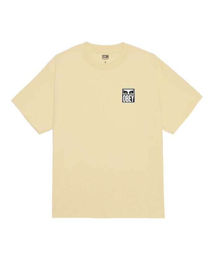 Футболка с изображением глаза и принтом на спине. Obey, желтый
Футболка с изображением глаза и принтом на спине. Obey, желтый