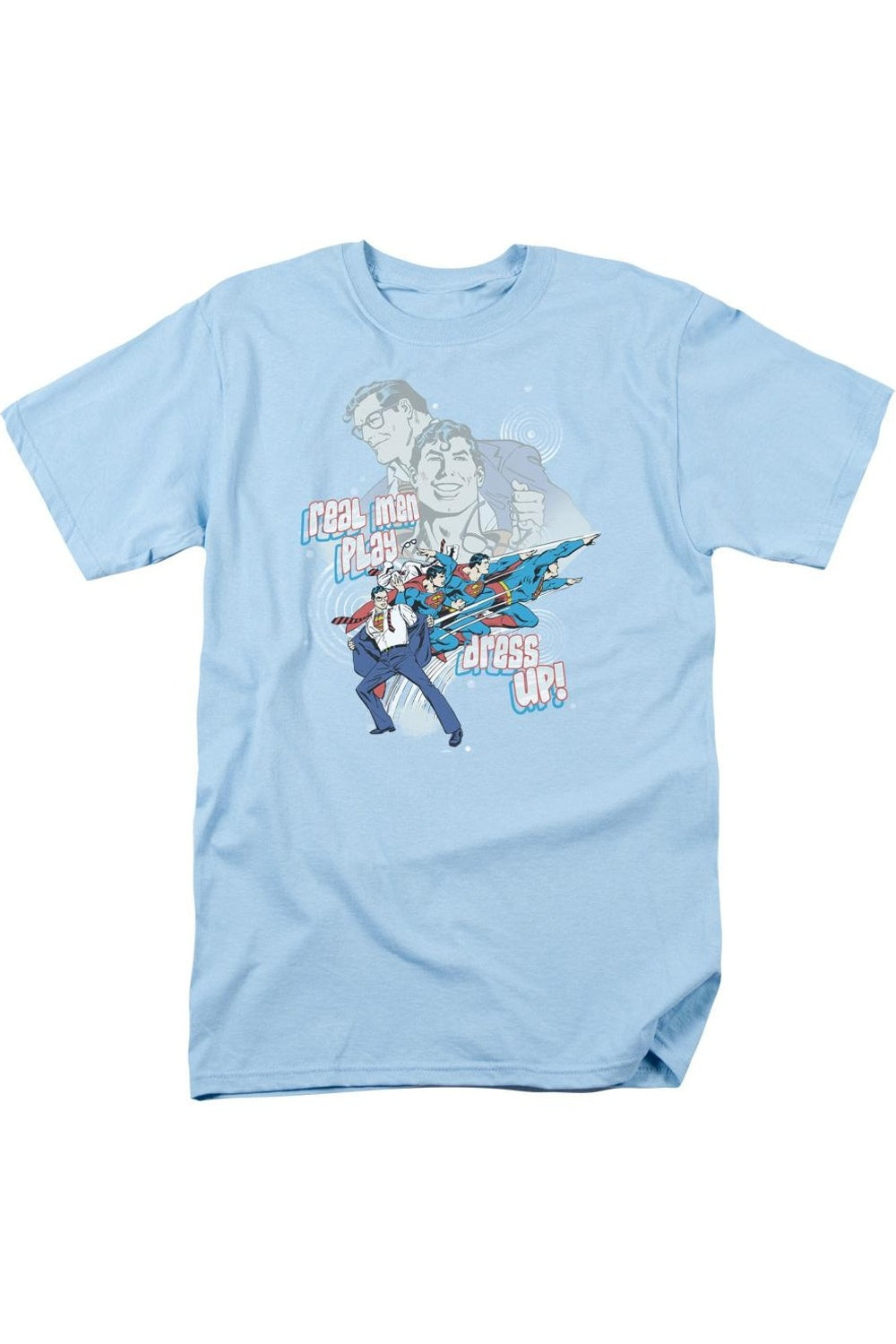 Футболка с коротким рукавом для взрослых DC Comics Real Men Gildan, светло-голубой
Футболка с коротким рукавом для взрослых DC Comics Real Men Gildan, светло-голубой