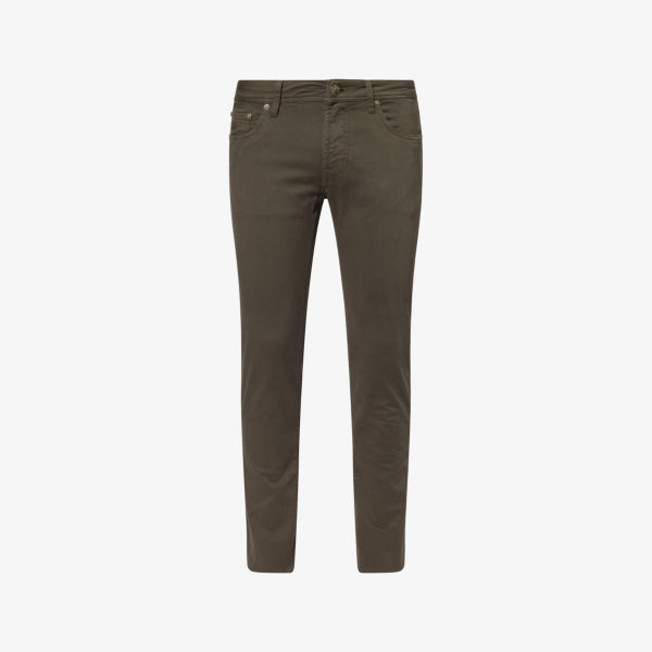 Брюки Corneliani Mid-Rise с зауженными штанинами из стрейч-хлопка, коричневый
Брюки Corneliani Mid-Rise с зауженными штанинами из стрейч-хлопка, коричневый