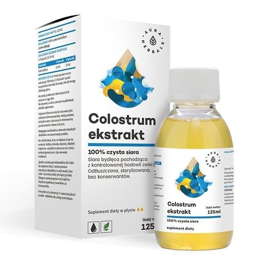 Экстракт молозива Aura Herbals, 100% чистое молозиво 
Экстракт молозива Aura Herbals, 100% чистое молозиво