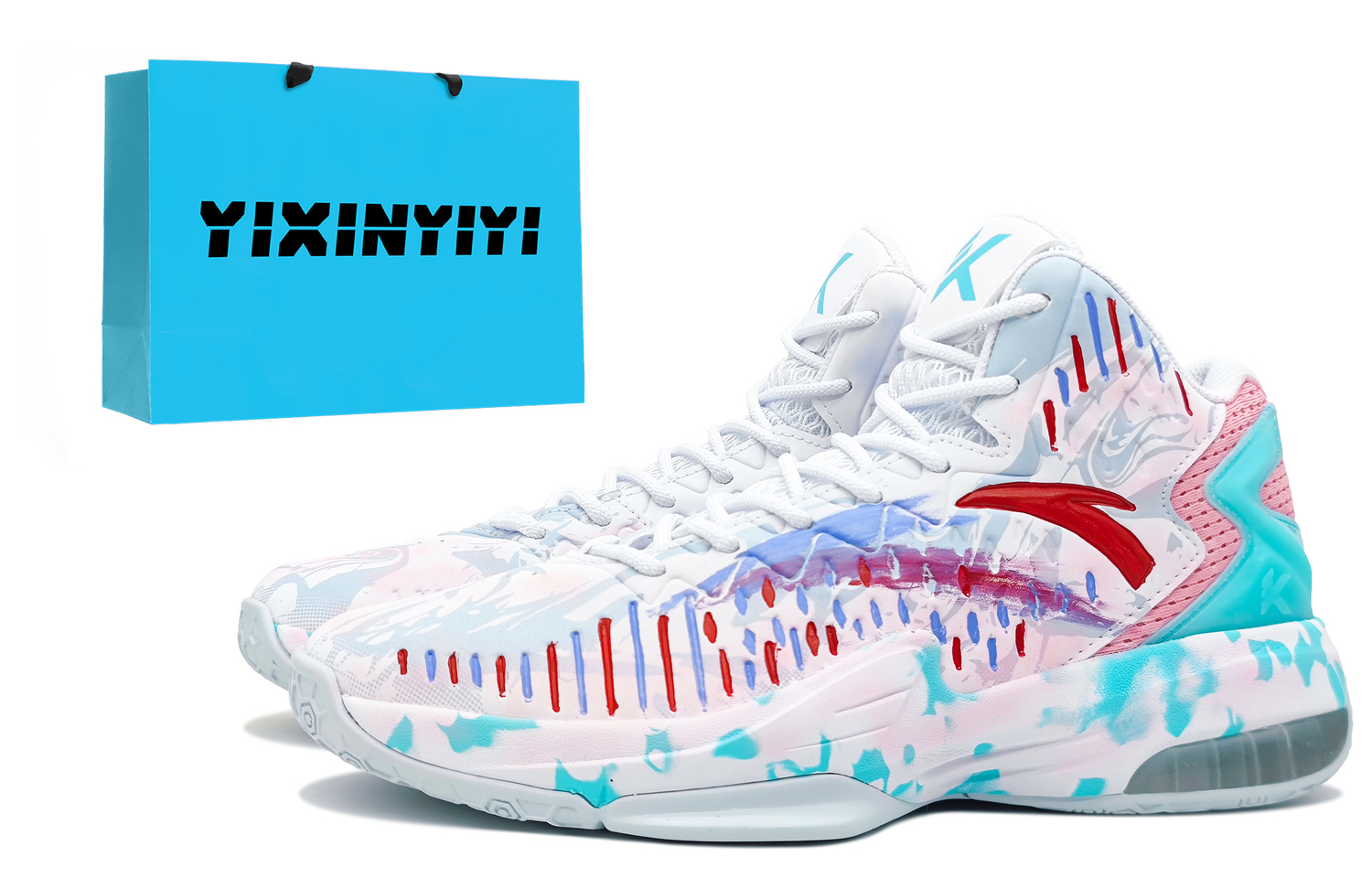 ANTA Кроссовки баскетбольные KT3 мужские высокие красные розовые зеленые с сумкой для покупок, цвет Pink Green (Shopping Bag)
ANTA Кроссовки баскетбольные KT3 мужские высокие красные розовые зеленые с сумкой для покупок, цвет Pink Green (Shopping Bag)