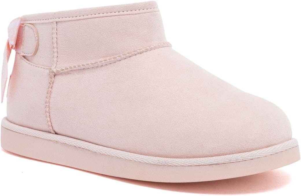 Зимние ботинки Juicy Couture для девочек с бантом, уютные ботинки на меху без застежки для маленьких и больших детей, Blush-Kelsey
Зимние ботинки Juicy Couture для девочек с бантом, уютные ботинки на меху без застежки для маленьких и больших детей, Blush-Kelsey