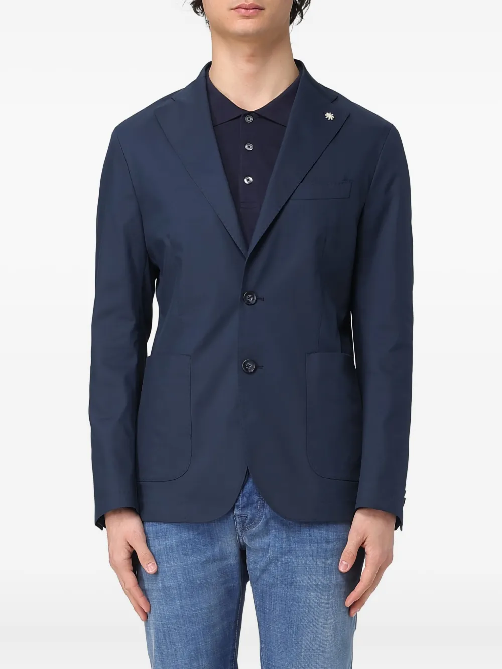 Блейзер с накладными карманами Manuel Ritz, синий
Блейзер с накладными карманами Manuel Ritz, синий