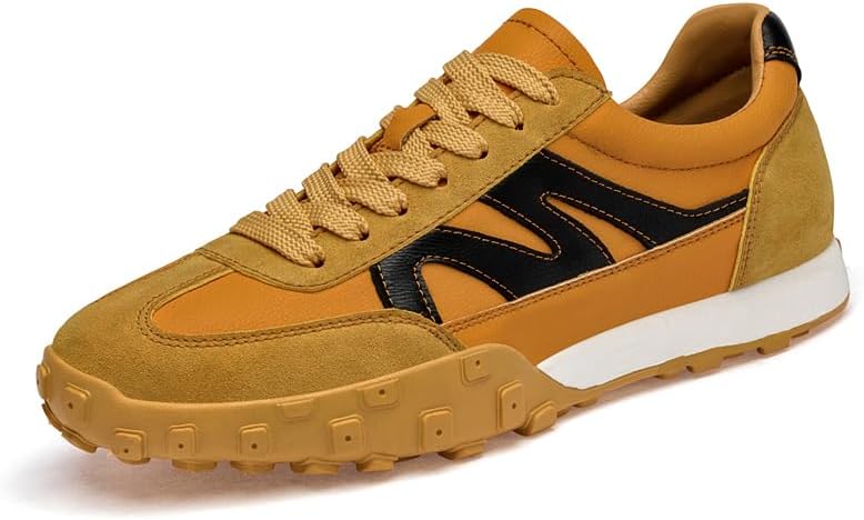 Мужские повседневные спортивные кроссовки Модные спортивные кроссовки из натуральной кожи Стильные шнуровки Для ходьбы Легкие, удобные, с нескользящей подошвой Подходят для использования на улице Meixi Mobile, желтый
Мужские повседневные спортивные кроссовки Модные спортивные кроссовки из натуральной кожи Стильные шнуровки Для ходьбы Легкие, удобные, с нескользящей подошвой Подходят для использования на улице Meixi Mobile, желтый