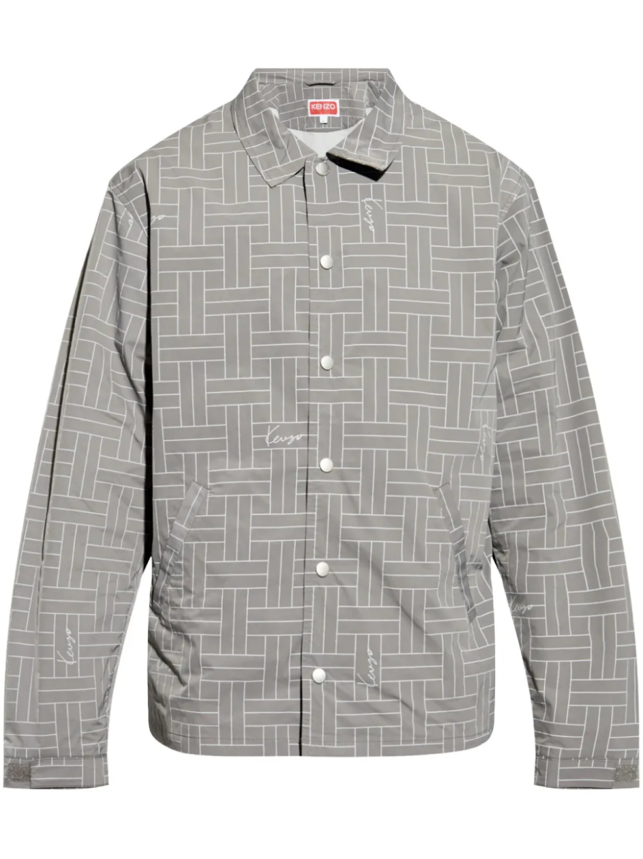 Куртка-рубашка Kenzo Weave, серый 
Куртка-рубашка Kenzo Weave, серый