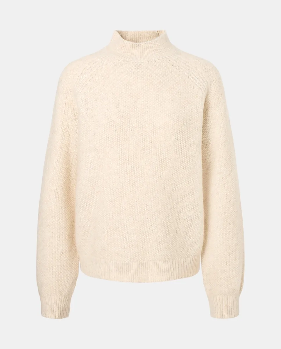 Женский джемпер с воротником Перкинс и трикотажной структурой Easy Wear, бежевый
Женский джемпер с воротником Перкинс и трикотажной структурой Easy Wear, бежевый