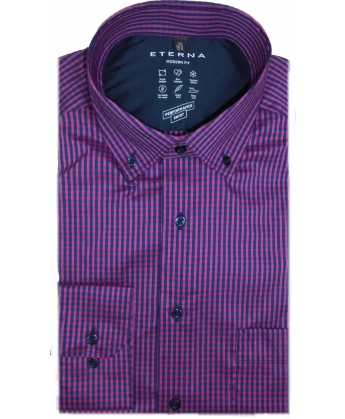 Классическая мужская рубашка Eterna, фиолетовый
Классическая мужская рубашка Eterna, фиолетовый