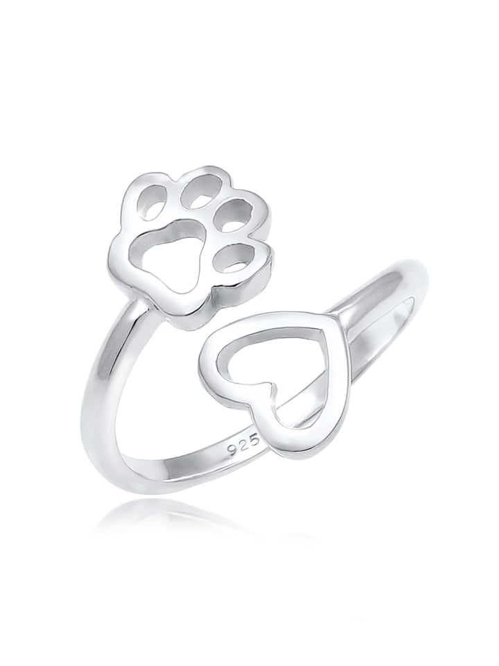 Nenalina Кольцо из серебра 925 пробы в форме сердца и отпечатка лапы
Nenalina Кольцо из серебра 925 пробы в форме сердца и отпечатка лапы