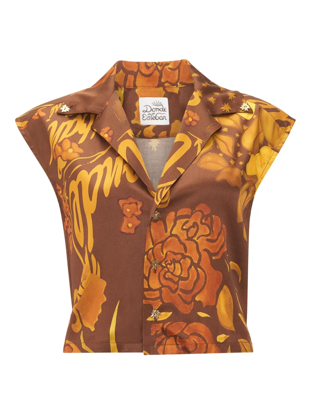 Цветочный топ Veranera на пуговицах Donde Esteban, коричневый
Цветочный топ Veranera на пуговицах Donde Esteban, коричневый