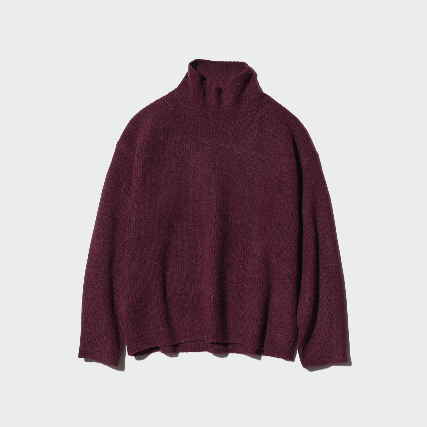Мягкий свитер с высоким воротником UNIQLO, бордо
Мягкий свитер с высоким воротником UNIQLO, бордо