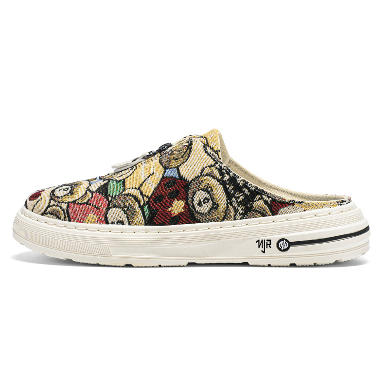 NANJIREN Мужские бежевые тапочки с вышивкой, бесшумные, устойчивые к истиранию и скольжению, с закрытым носком, цвет Beige
NANJIREN Мужские бежевые тапочки с вышивкой, бесшумные, устойчивые к истиранию и скольжению, с закрытым носком, цвет Beige