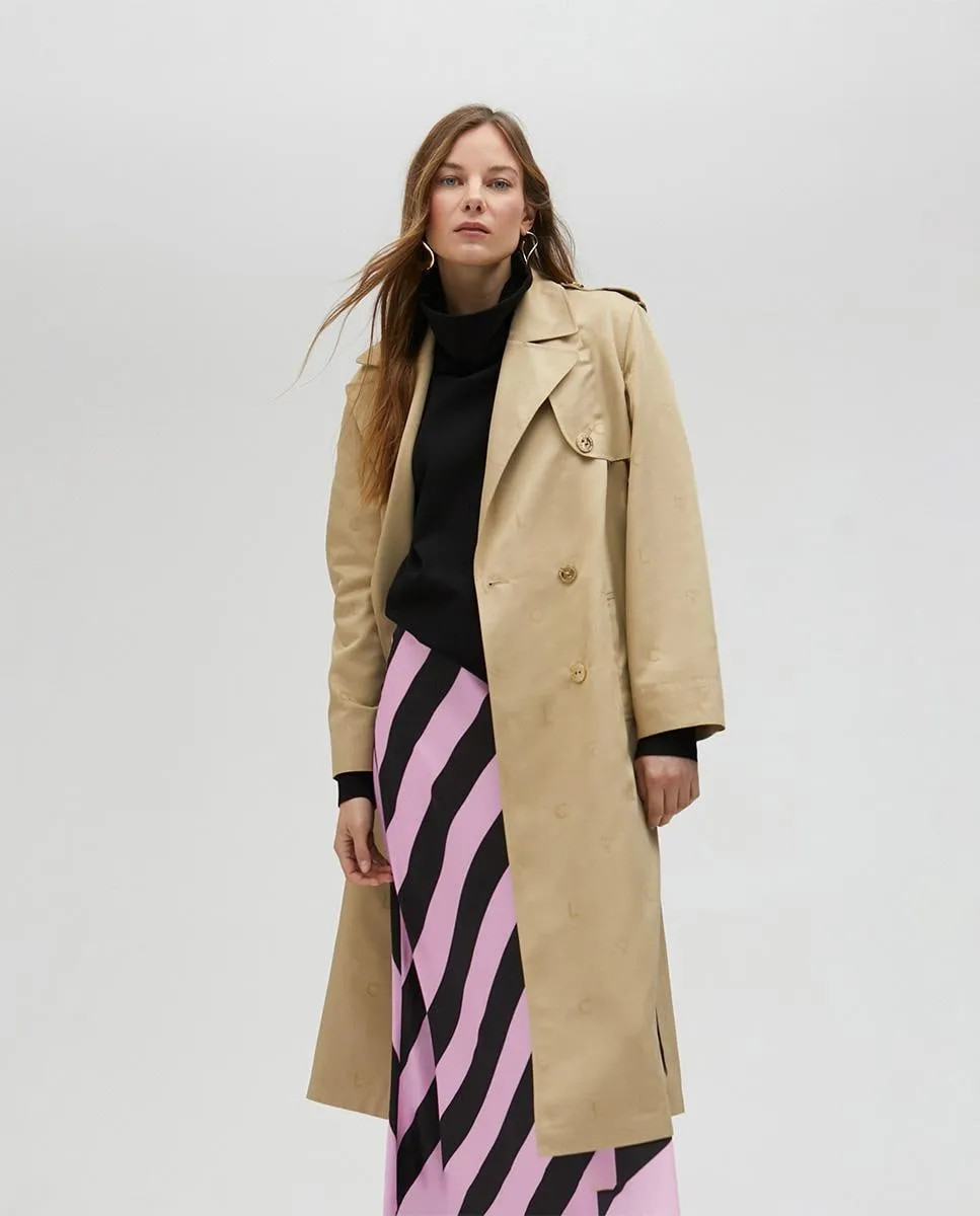 Женский двубортный тренч с поясом Lola Casademunt, бежевый
Женский двубортный тренч с поясом Lola Casademunt, бежевый