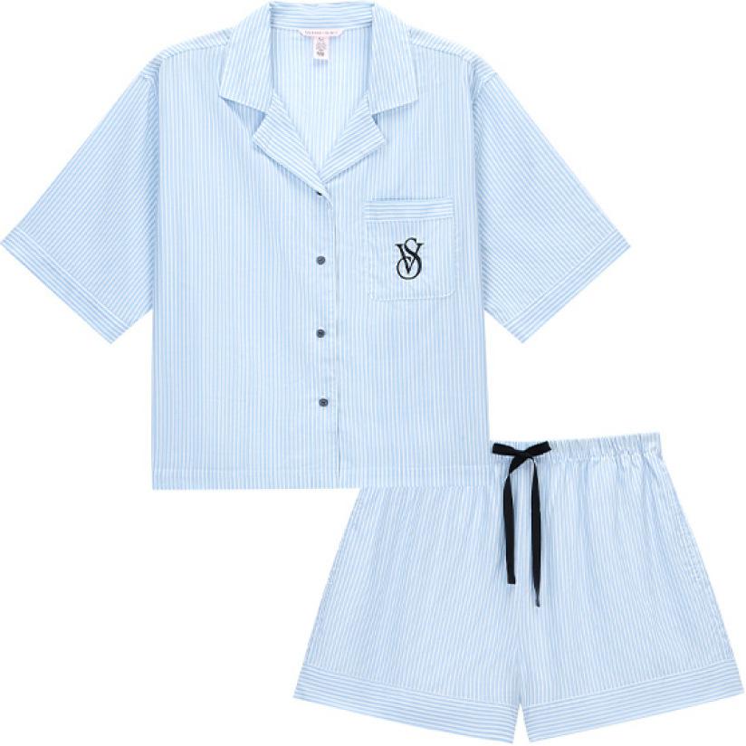 Victoria's Secret Пижамный комплект Women's Blue White Stripes
Victoria's Secret Пижамный комплект Women's Blue White Stripes