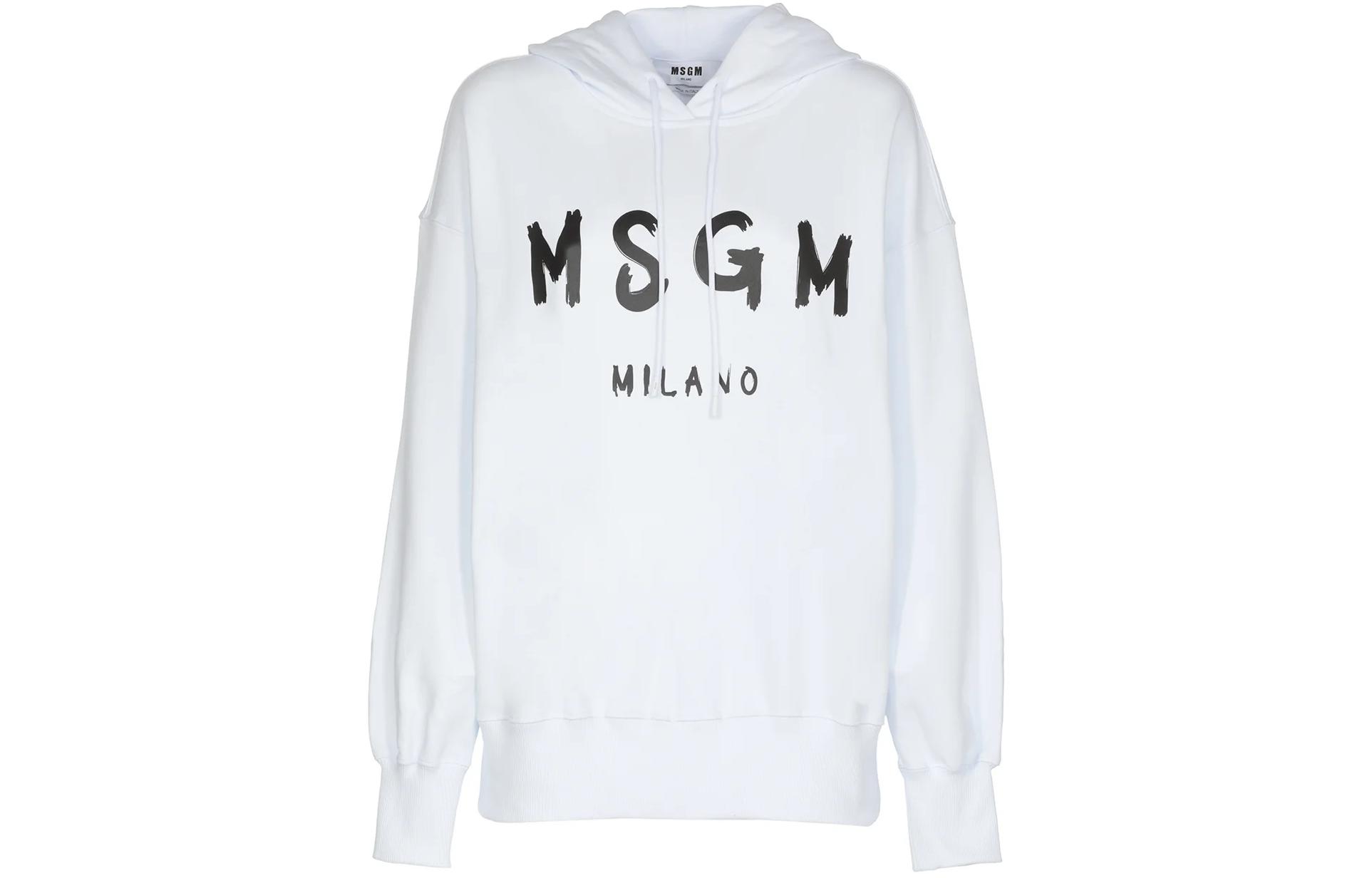 Свитшот из хлопка с принтом логотипа MSGM, белый
Свитшот из хлопка с принтом логотипа MSGM, белый
