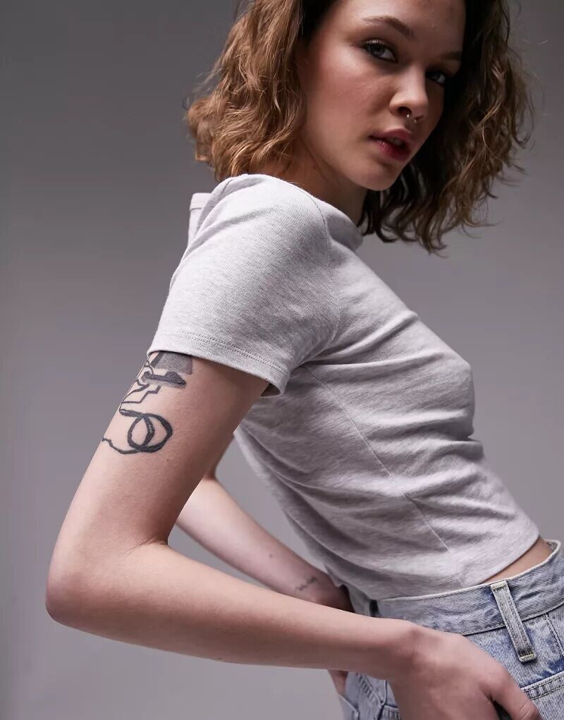 Серая повседневная футболка Topshop, Серый, Серая повседневная футболка Topshop
Серая повседневная футболка Topshop, Серый, Серая повседневная футболка Topshop