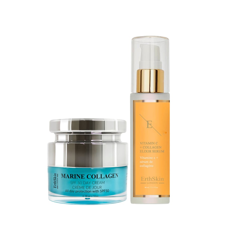 Дневной крем SPF50 с морским коллагеном 50 мл + ВИТАМИН С + СЫВОРОТКА COLLAGEN ELIXIR 60 мл ErthSkin London
Дневной крем SPF50 с морским коллагеном 50 мл + ВИТАМИН С + СЫВОРОТКА COLLAGEN ELIXIR 60 мл ErthSkin London