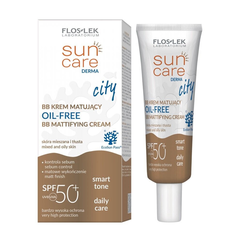 Floslek, Матирующий крем Sun Care Derma BB Spf50, 30 мл
Floslek, Матирующий крем Sun Care Derma BB Spf50, 30 мл