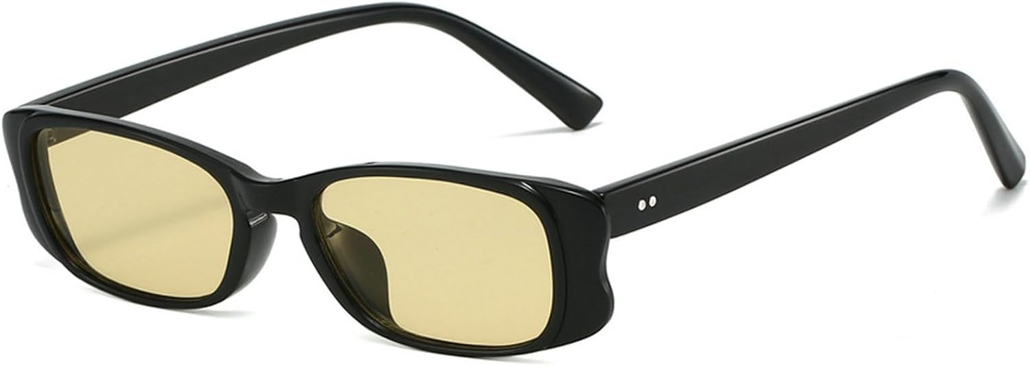 Модные солнцезащитные очки в узкой прямоугольной оправе для женщин, ретро-очки в овальной форме, модные маленькие очки с защитой от УФ-излучения UV400 mincl, Black Yellow
Модные солнцезащитные очки в узкой прямоугольной оправе для женщин, ретро-очки в овальной форме, модные маленькие очки с защитой от УФ-излучения UV400 mincl, Black Yellow