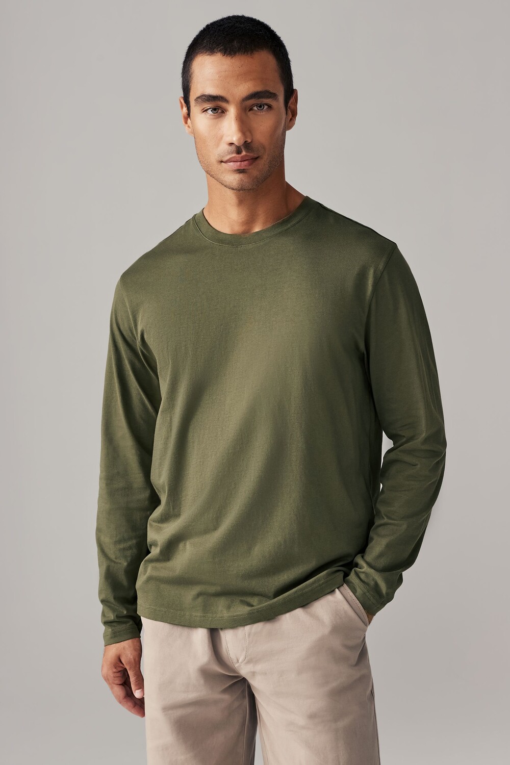 Футболка с длинными рукавами и круглым вырезом из 100% хлопка Next, зеленый
Футболка с длинными рукавами и круглым вырезом из 100% хлопка Next, зеленый