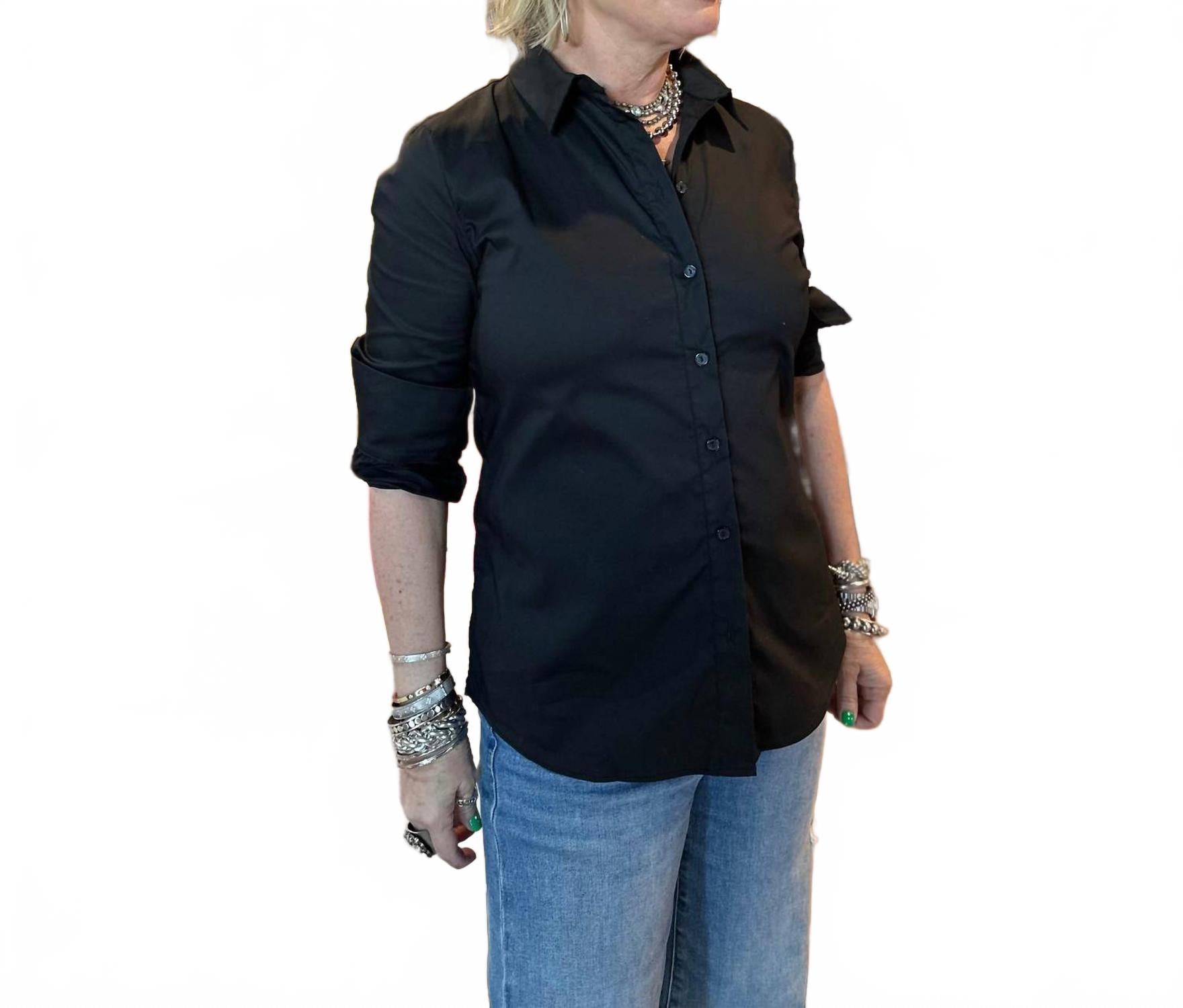 Топ на пуговицах Johnny Be Good черного цвета Ravel
Топ на пуговицах Johnny Be Good черного цвета Ravel