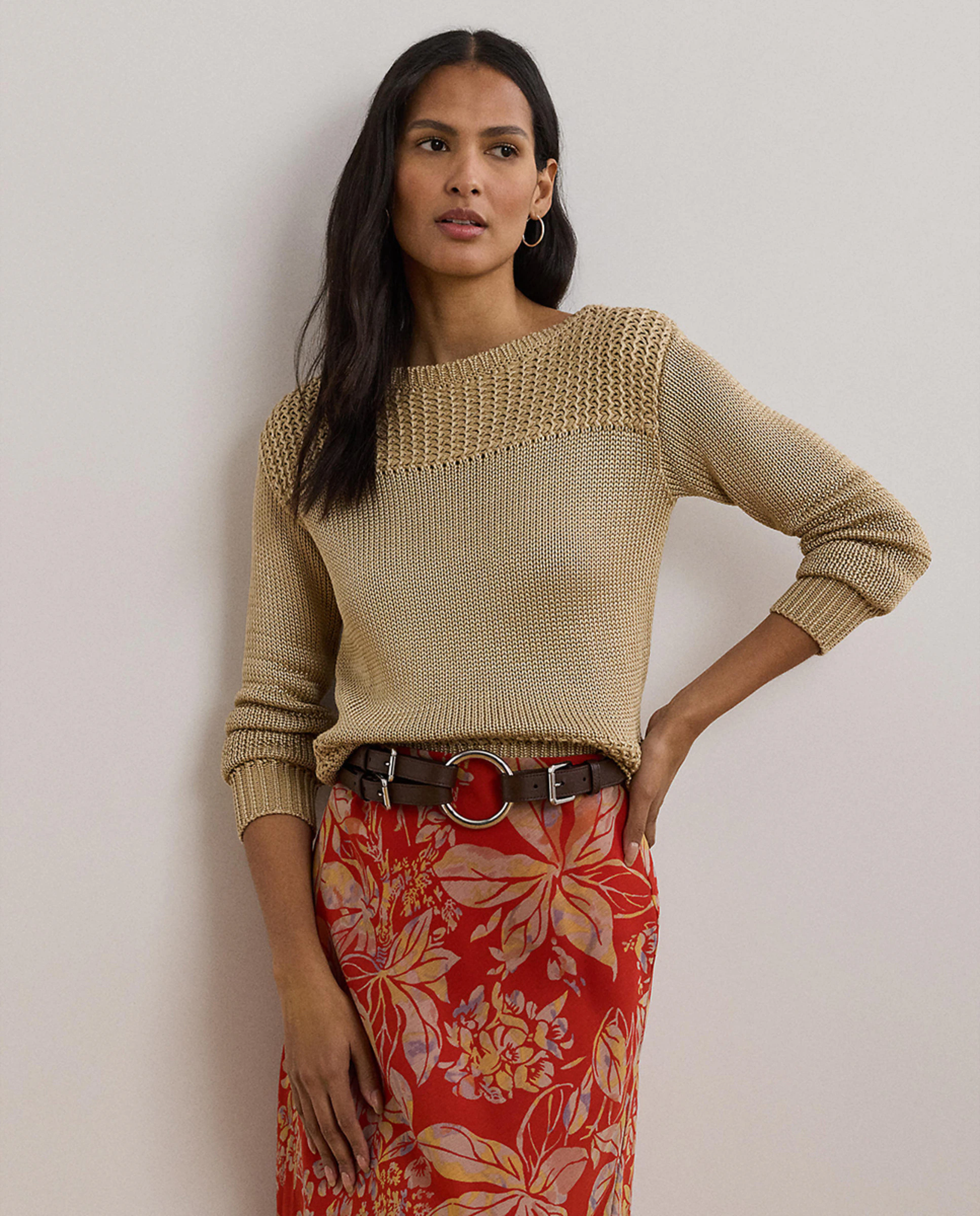 Женский джемпер с длинными рукавами Lauren Ralph Lauren, бежевый
Женский джемпер с длинными рукавами Lauren Ralph Lauren, бежевый