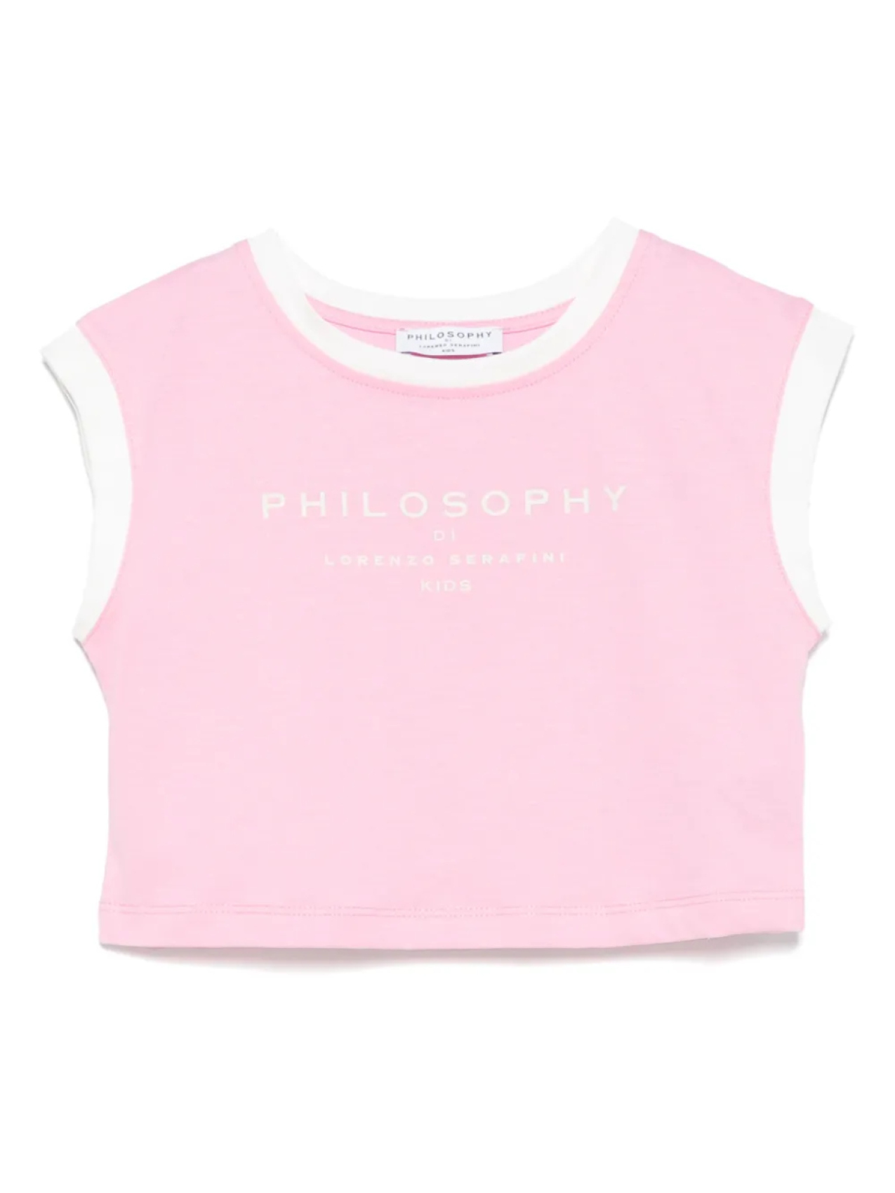 Топ с логотипом Philosophy Di Lorenzo Serafini Kids, розовый 
Топ с логотипом Philosophy Di Lorenzo Serafini Kids, розовый
