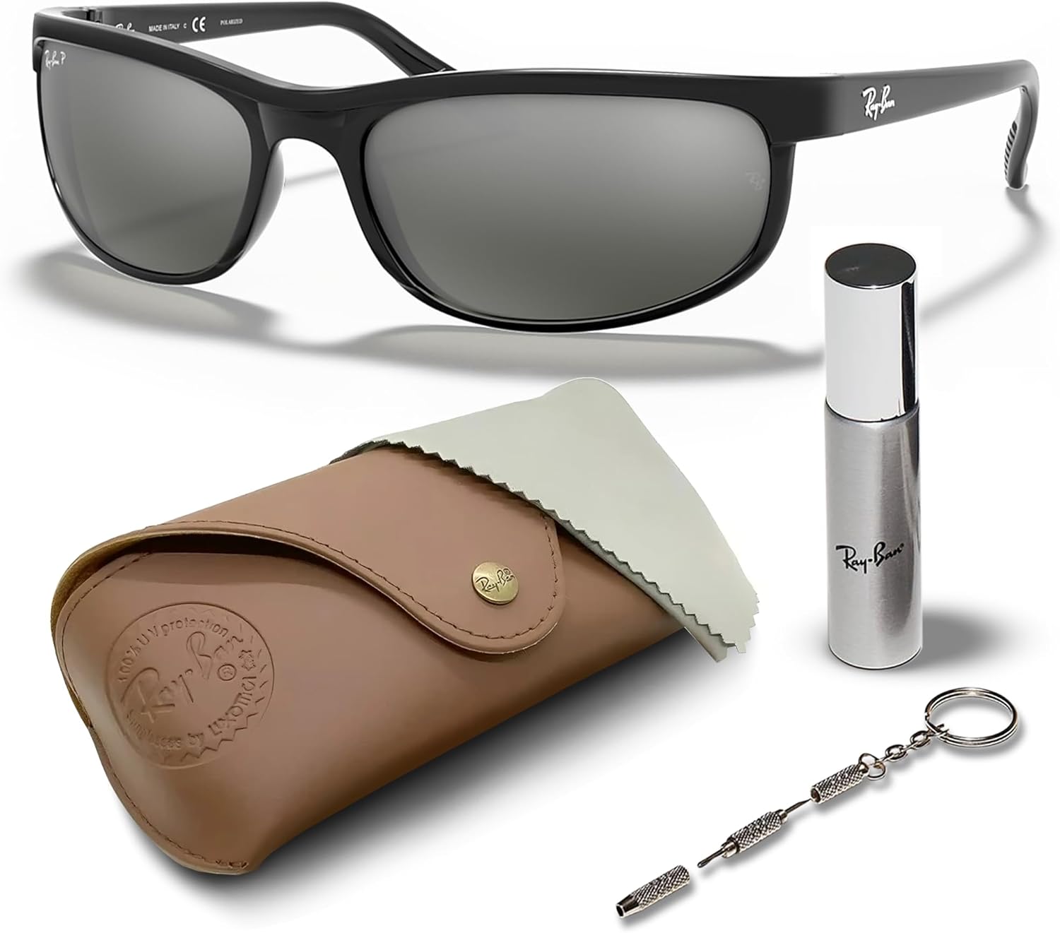 Солнцезащитные очки Ray-Ban RB2027 PREDATOR 2 прямоугольной формы для мужчин и женщин в официальном комплекте RAYBAN Eyewear Kit, Matte Black Frame | Polarized Grey Lens
Солнцезащитные очки Ray-Ban RB2027 PREDATOR 2 прямоугольной формы для мужчин и женщин в официальном комплекте RAYBAN Eyewear Kit, Matte Black Frame | Polarized Grey Lens