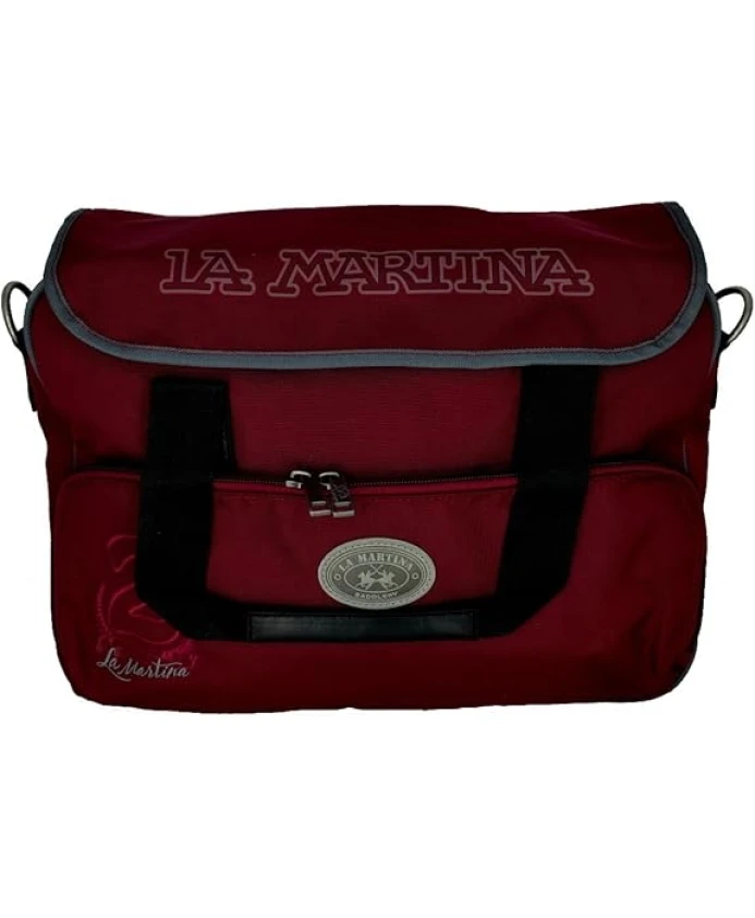 Сумка-Портфель бордового цвета с плечевым ремнем La Martina, красный
Сумка-Портфель бордового цвета с плечевым ремнем La Martina, красный