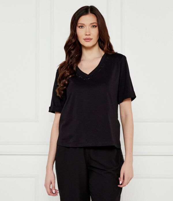 Футболка женская Liu Jo Sport с декором V-образного выреза, черный
Футболка женская Liu Jo Sport с декором V-образного выреза, черный