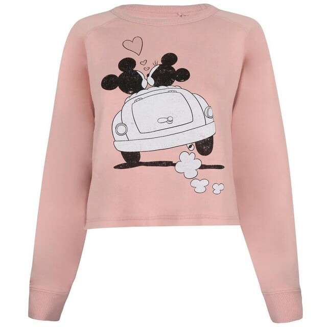Женский укороченный свитшот с сердечками Микки и Минни Маус Disney, розовый
Женский укороченный свитшот с сердечками Микки и Минни Маус Disney, розовый