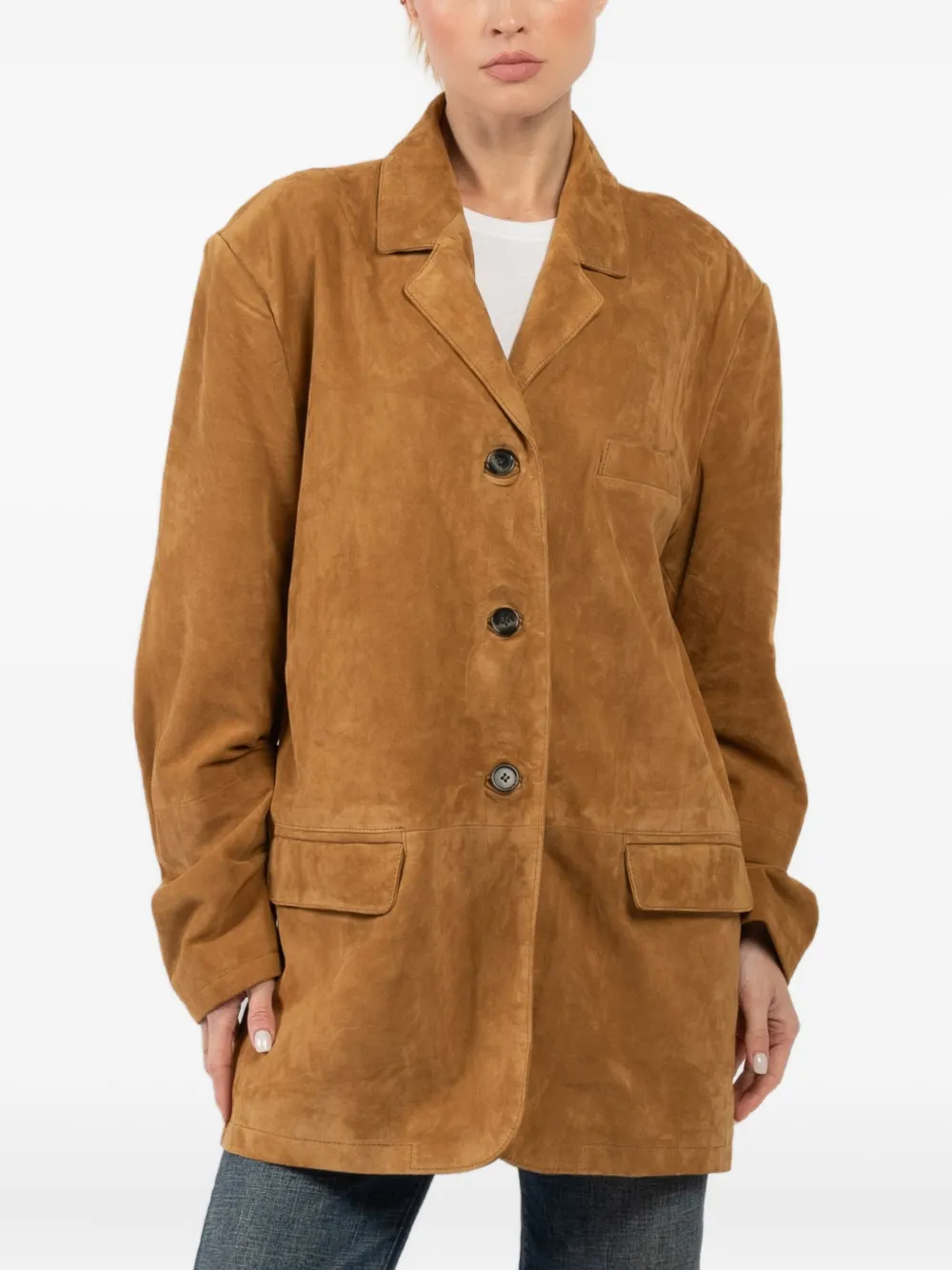 Замшевая куртка на пуговицах Smythe, коричневый
Замшевая куртка на пуговицах Smythe, коричневый