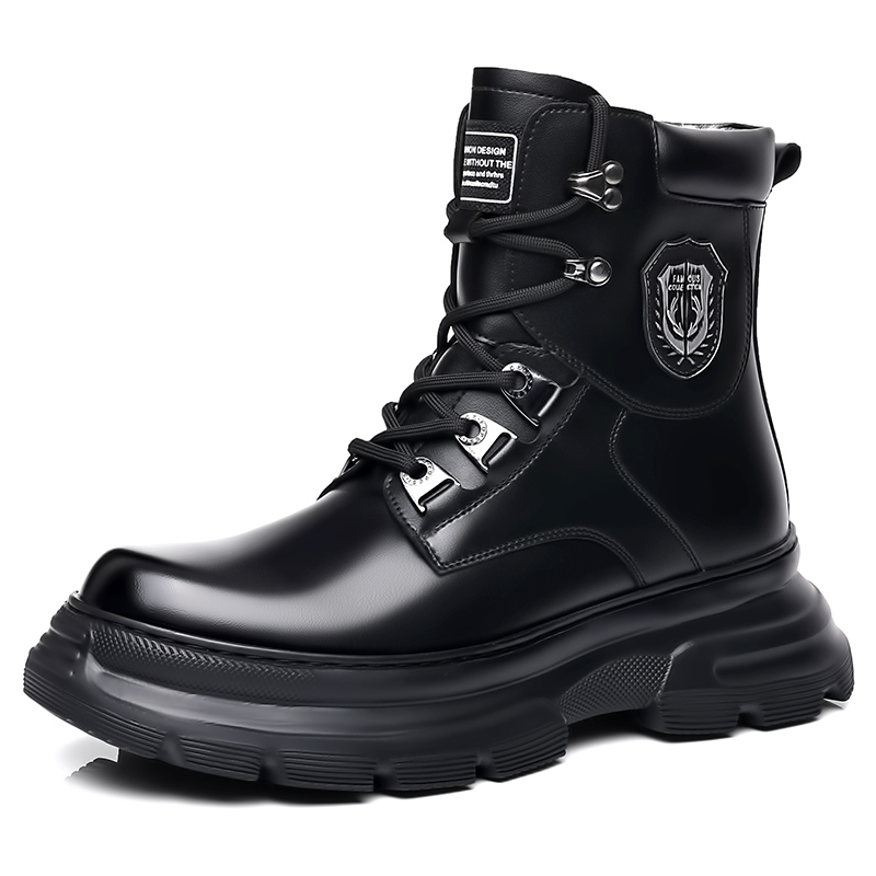 Romon Короткие мужские ботинки Martin до середины голени, черные
Romon Короткие мужские ботинки Martin до середины голени, черные