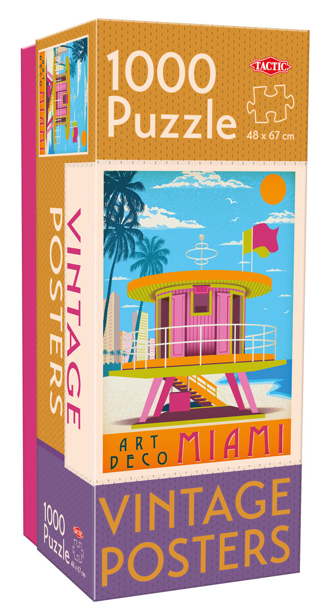 Тактика-пазл Vintage Miami, 1000 шт. Tactic
Тактика-пазл Vintage Miami, 1000 шт. Tactic