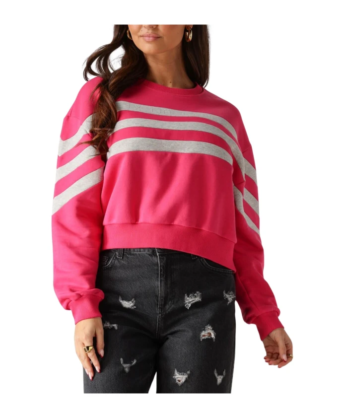 Вязаный укороченный пуловер Alix The Label, розовый
Вязаный укороченный пуловер Alix The Label, розовый