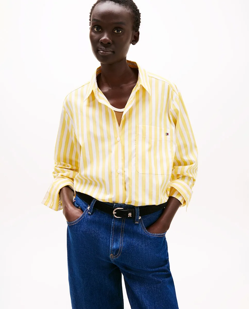 Женская поплиновая рубашка с длинными рукавами Tommy Hilfiger, жёлтый
Женская поплиновая рубашка с длинными рукавами Tommy Hilfiger, жёлтый
