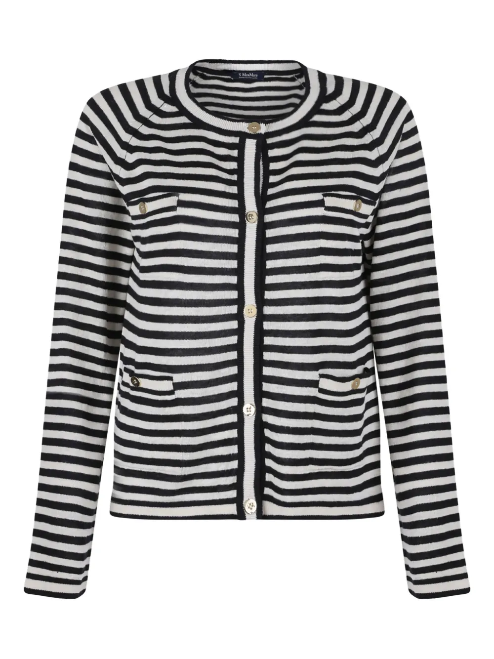 Кардиган в полоску 'S Max Mara, белый
Кардиган в полоску 'S Max Mara, белый