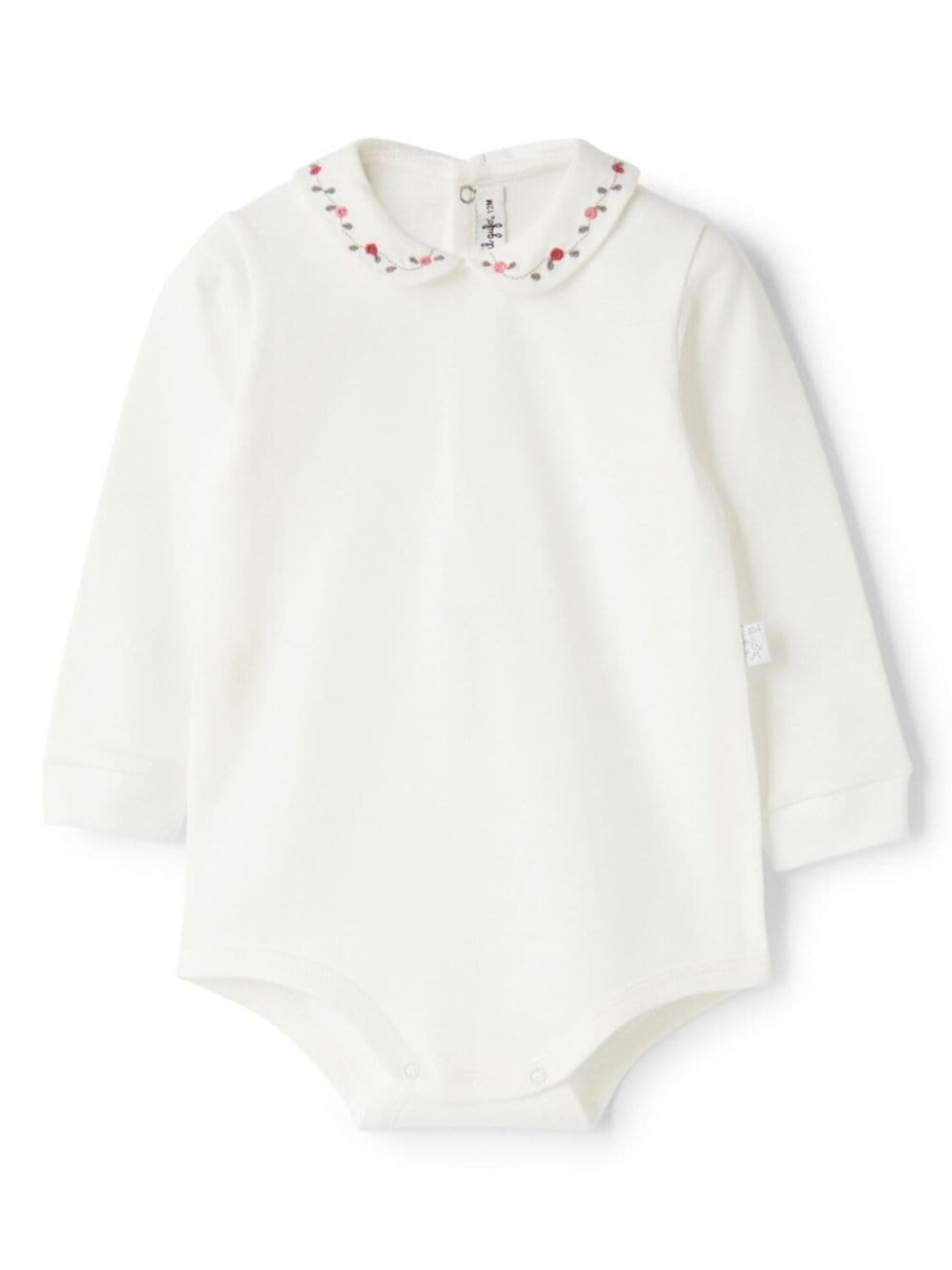 Il Gufo ромпер с цветочной вышивкой, белый
Il Gufo ромпер с цветочной вышивкой, белый