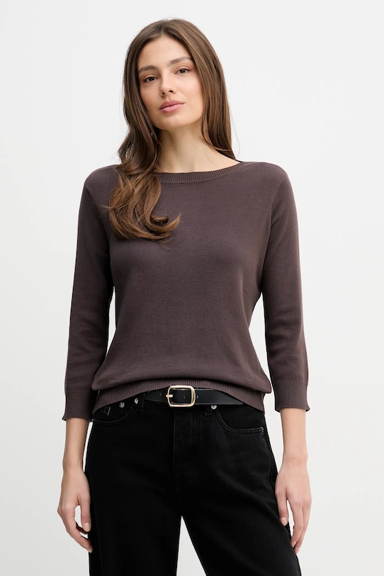 Хлопковый свитер United Colors of Benetton, коричневый
Хлопковый свитер United Colors of Benetton, коричневый