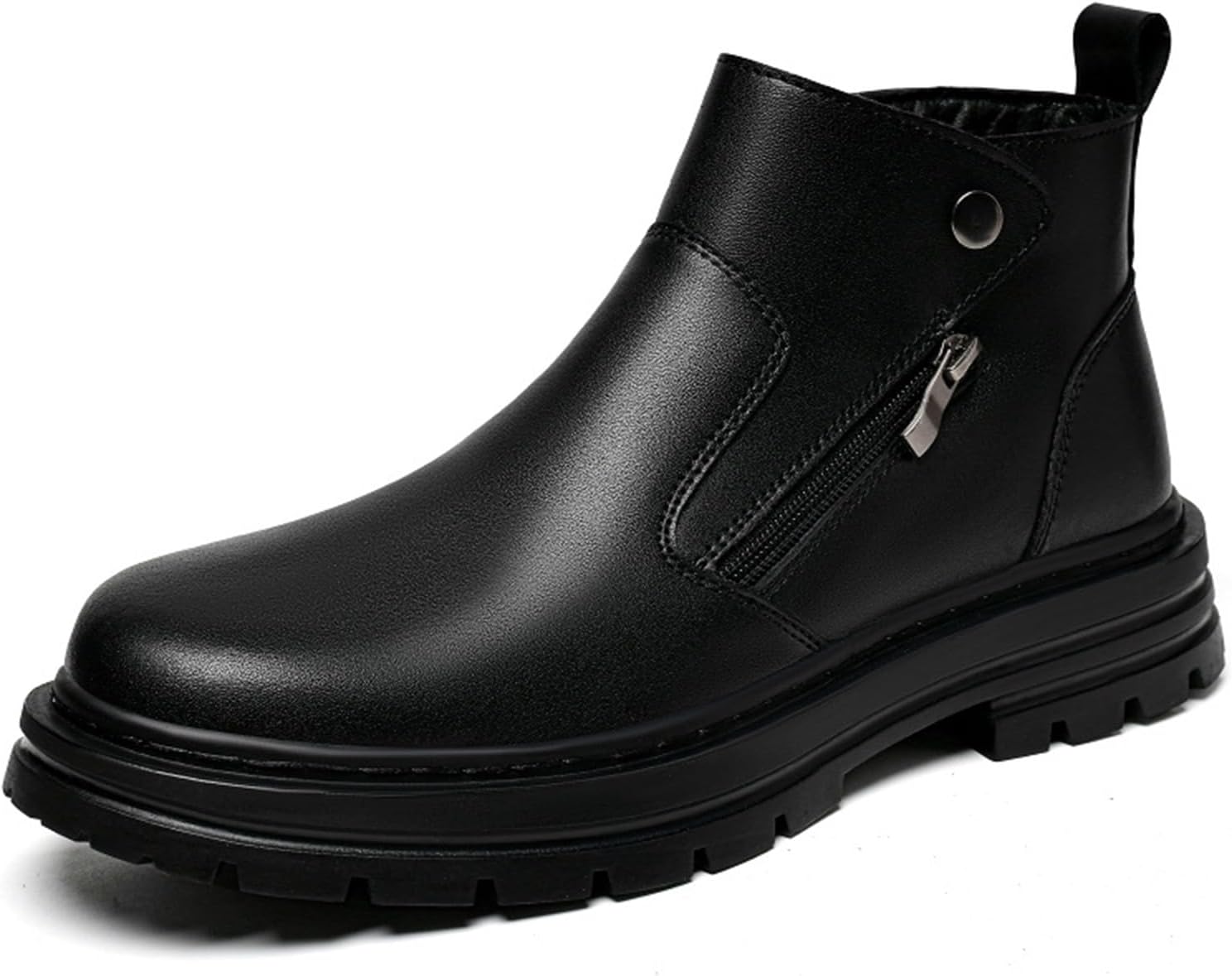 Мужские кожаные челси с массивной подошвой, двойной боковой молнией, классические стильные платформенные ботинки, нескользящие, повседневные, на обувь без шнурков, челси до щиколотки для свадьбы, работы и формальных мероприятий Oxngeos, черный
Мужские кожаные челси с массивной подошвой, двойной боковой молнией, классические стильные платформенные ботинки, нескользящие, повседневные, на обувь без шнурков, челси до щиколотки для свадьбы, работы и формальных мероприятий Oxngeos, черный