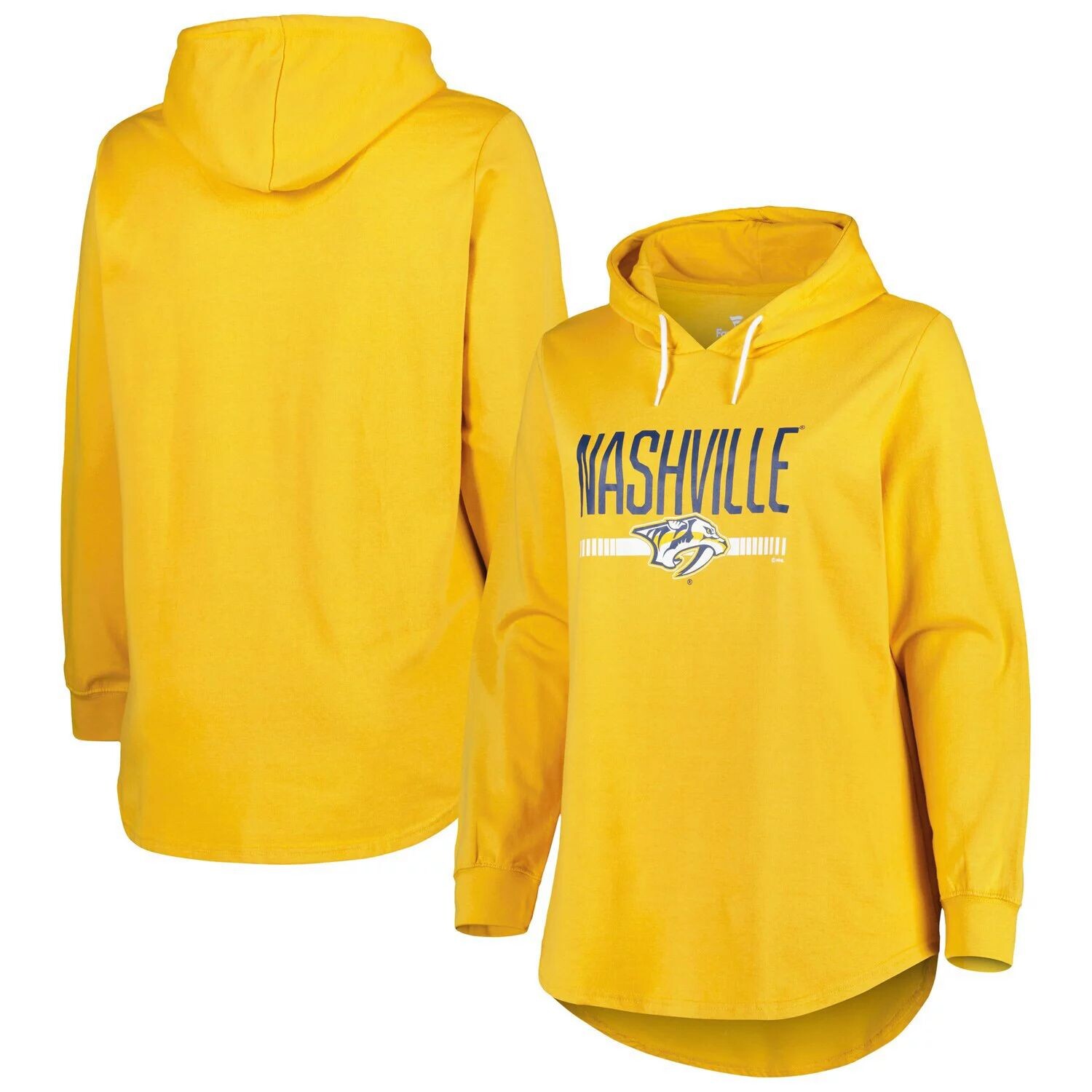 Женский флисовый пуловер с капюшоном Heather Gold Nashville Predators большого размера
Женский флисовый пуловер с капюшоном Heather Gold Nashville Predators большого размера