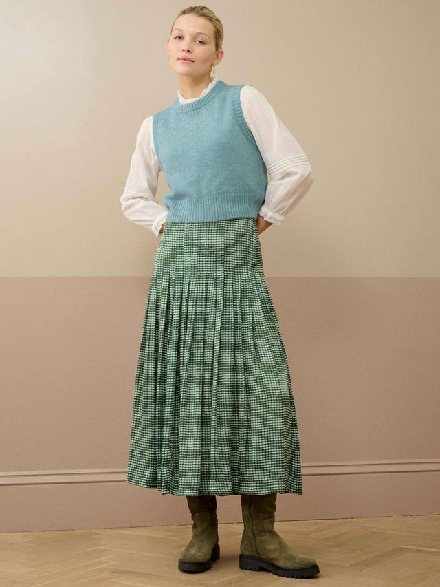 Топ с коротким рукавом из смесовой альпаки с фактурной вязкой Brora, Mist
Топ с коротким рукавом из смесовой альпаки с фактурной вязкой Brora, Mist