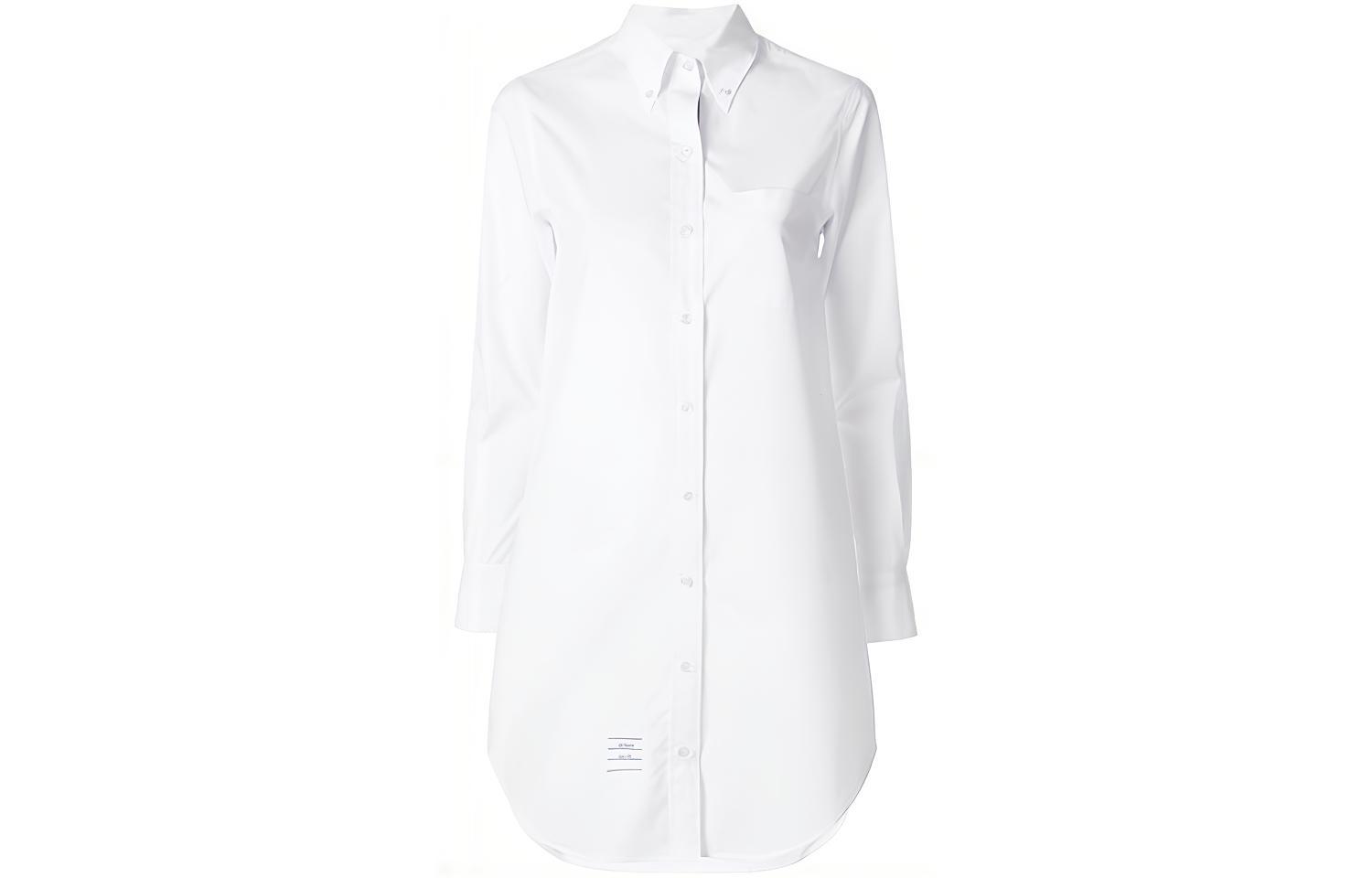 Платье-рубашка из поплина THOM BROWNE, белый
Платье-рубашка из поплина THOM BROWNE, белый