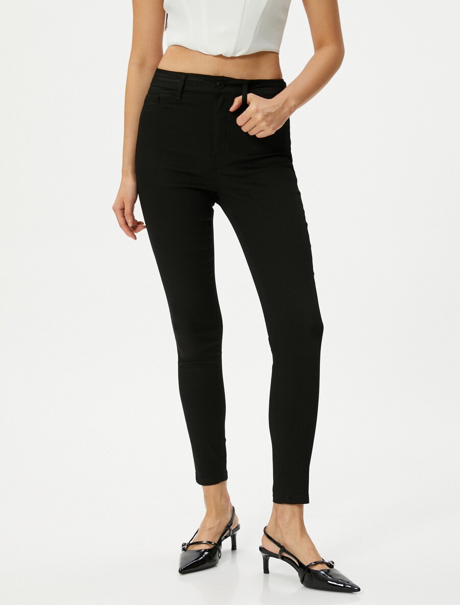 Обтягивающие джеггинсы Koton, черный
Обтягивающие джеггинсы Koton, черный