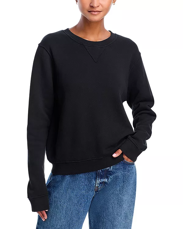 Свободная толстовка с круглым вырезом из французского махрового трикотажа Perfectwhitetee, черный
Свободная толстовка с круглым вырезом из французского махрового трикотажа Perfectwhitetee, черный